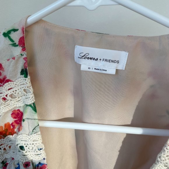 Revolve Lovers + Friends Jill Mini Dress in Peony Floral - Picture 4 of 10